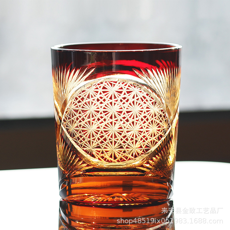 Copa de cristal Edo de estilo japonés, copa de whisky, copa de vino hecha a mano de alta calidad, copa de bar, copa de cerveza, regalo