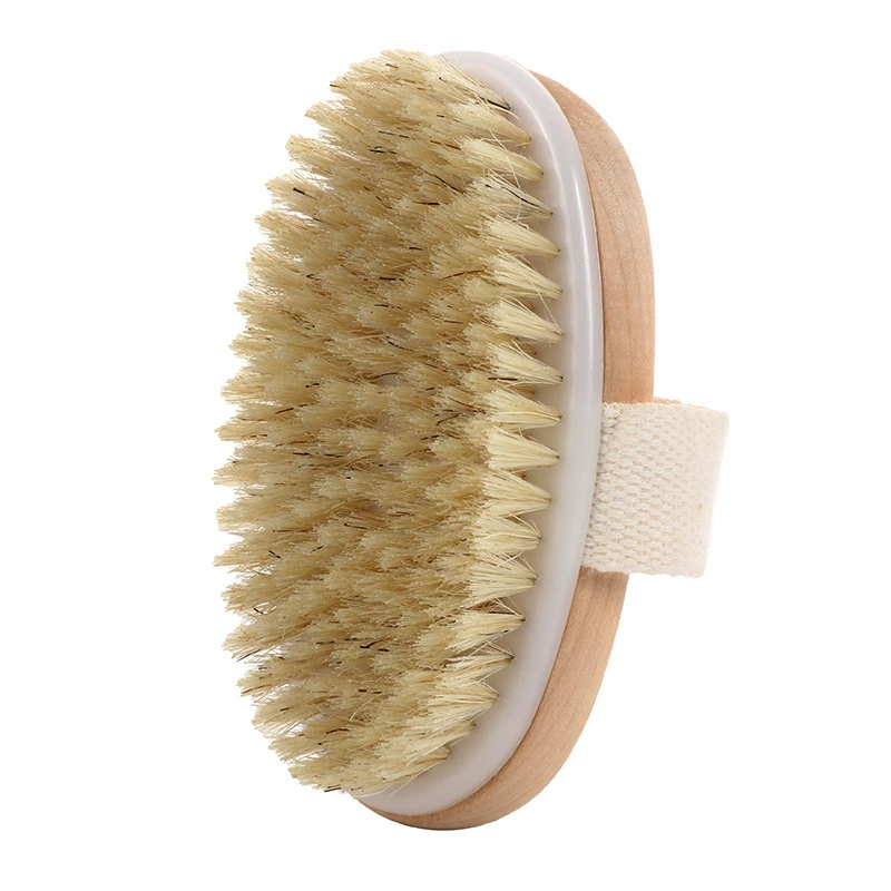 Amazon Cross-border Bristle Brush Massage, Bathing Brush Handburse Bath Brush Brush Round Bath Brush Brush Hemu Bath Brush