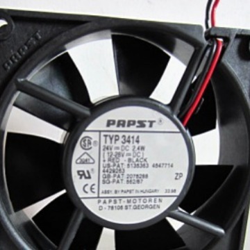 原装德国 西德 9cm9225 24V 2.4W TYP 3414 双滚珠变频器散热风扇