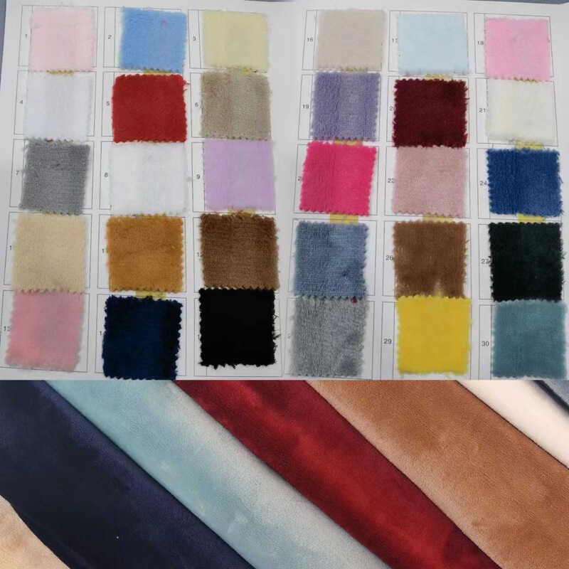 Spot single-sided plain flannel autumn and winter thickened cotton-padded clothing fabric clothing shoes and hats toy composite blanket surface