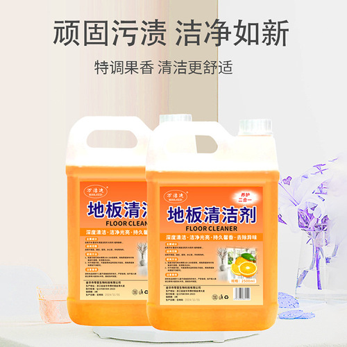 Floor Cleaner with Shine and Scent, 2500ml Large Bucket, Tile-Specific Stain Remover and Mopping Solution