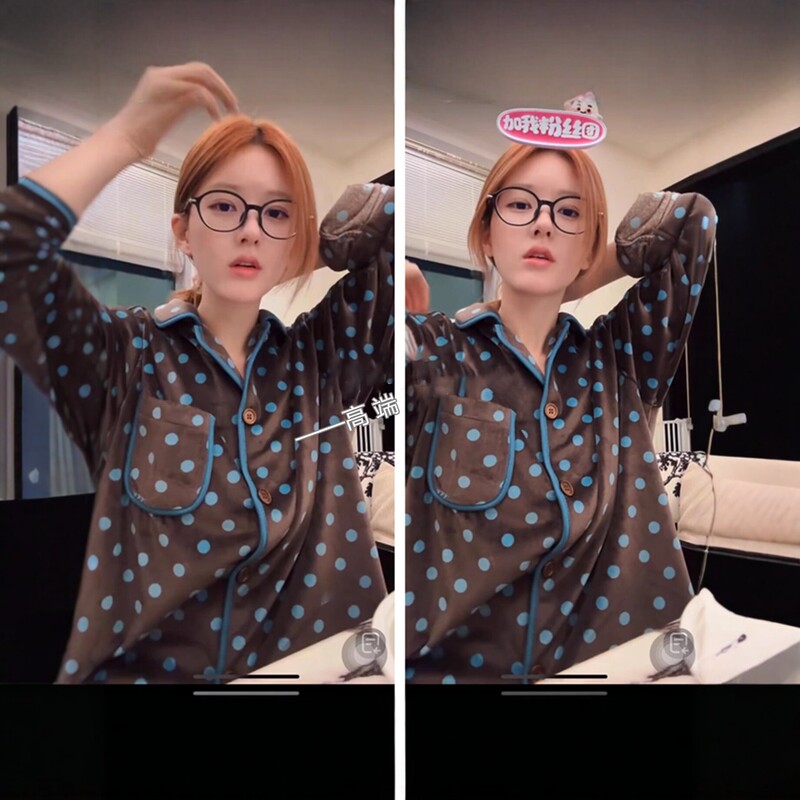 [Same style as Zhao Lusi] 26 Brown Polka Dot Pajama Set for Women, Autumn/Winter, High-End Island Velvet Long-Sleeve Loungewear Set