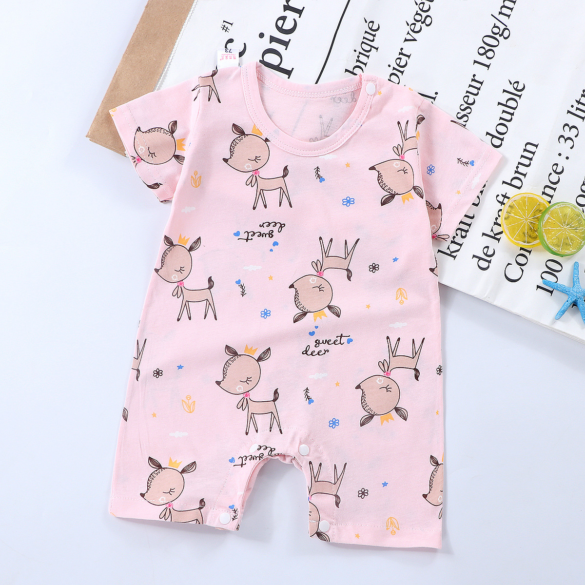 BABY BODYSUIT spring summer baby clothes pure cotton thin style 0-18 months cute breathable newborn super cute pajamas