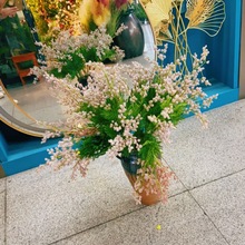 批发园艺仿真合欢果相思豆毛毛球假花假植物婚庆道具家居装饰摆设