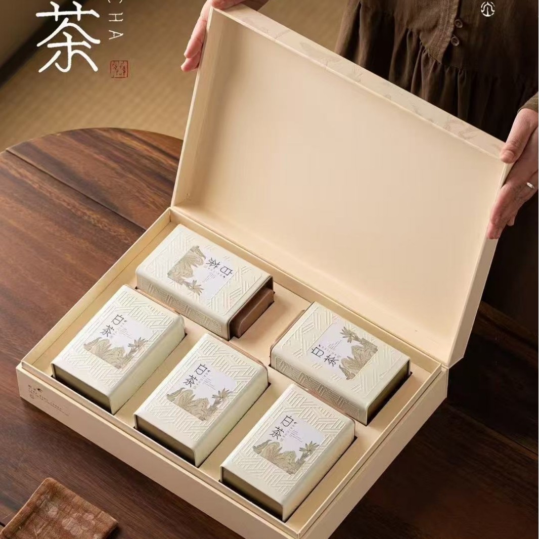 5罐250克半斤白茶黄金芽2025空茶叶包装礼品盒礼盒 茶盒高货新品