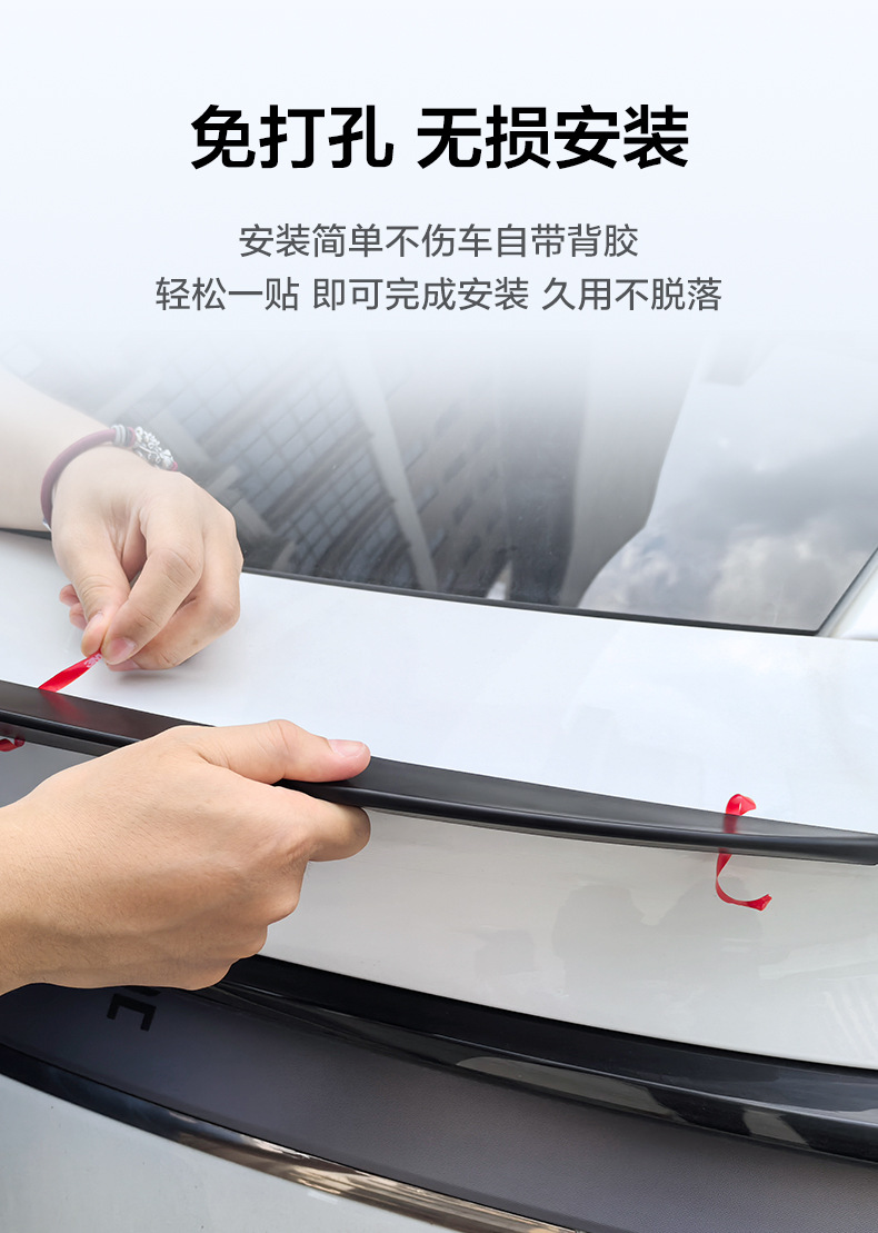 Suitable for Tesla's New Version of Model Y Segmented Rear Wing Tesla Car Spoiler Modification Accessories Wholesale