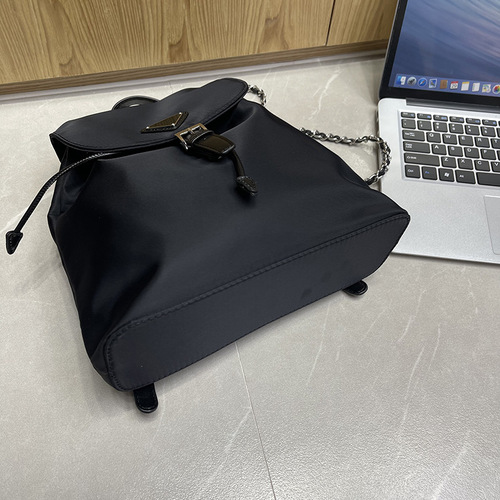 Jiagoqiao Double Shoulder Bag for Women, Casual Large Capacity Oxford Cloth Bag, Simple Chain Student School Bag, Trendy Large Bag