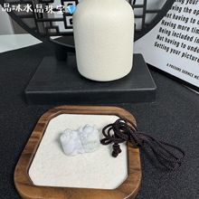 工厂直供现货批发天然缅甸a货翡翠貔貅吊坠