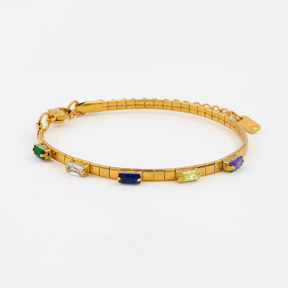 Simple Style Geometric Titanium Steel Plating Bracelets Necklace 1 Piece