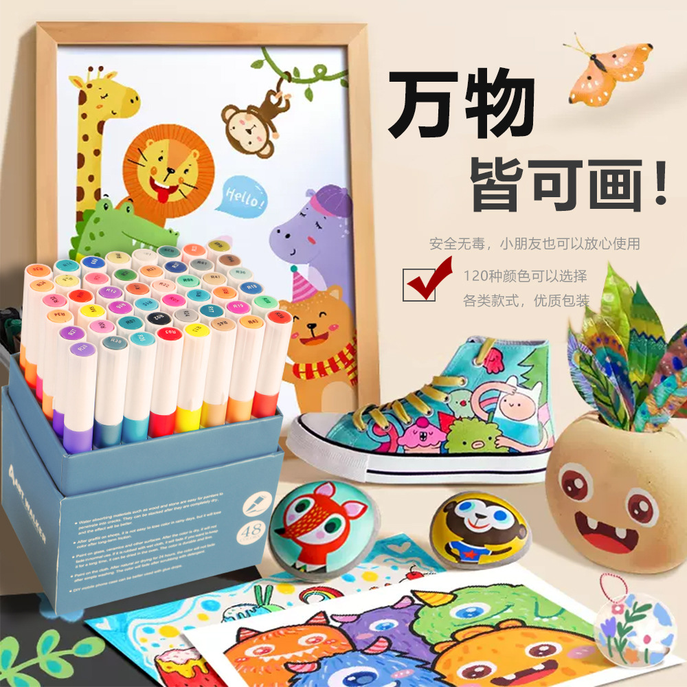 Bolígrafo de acrílico blando de alta calidad, bolígrafo especial de pintura de arte a prueba de agua, resistente al sol, no es fácil de desvanecerse