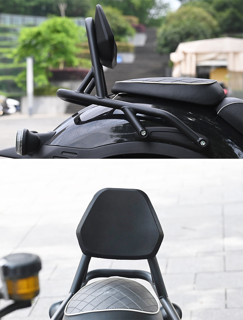 Suitable for Chunfeng Clc450 Rear Backrest, Adjustable Retro-Style Lumbar Backrest, Waterproof and Non-Slip Passenger Backrest