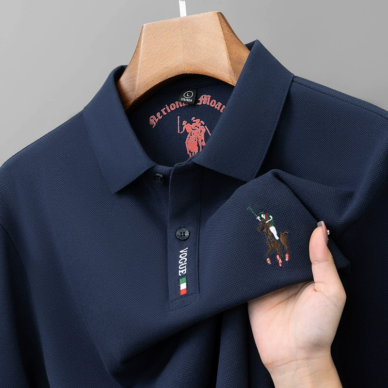 Мужская Осенняя рубашка Ali Tiger в наличии с вышивкой, новая хлопковая Модная рубашка-поло с длинным рукавом для мужчин