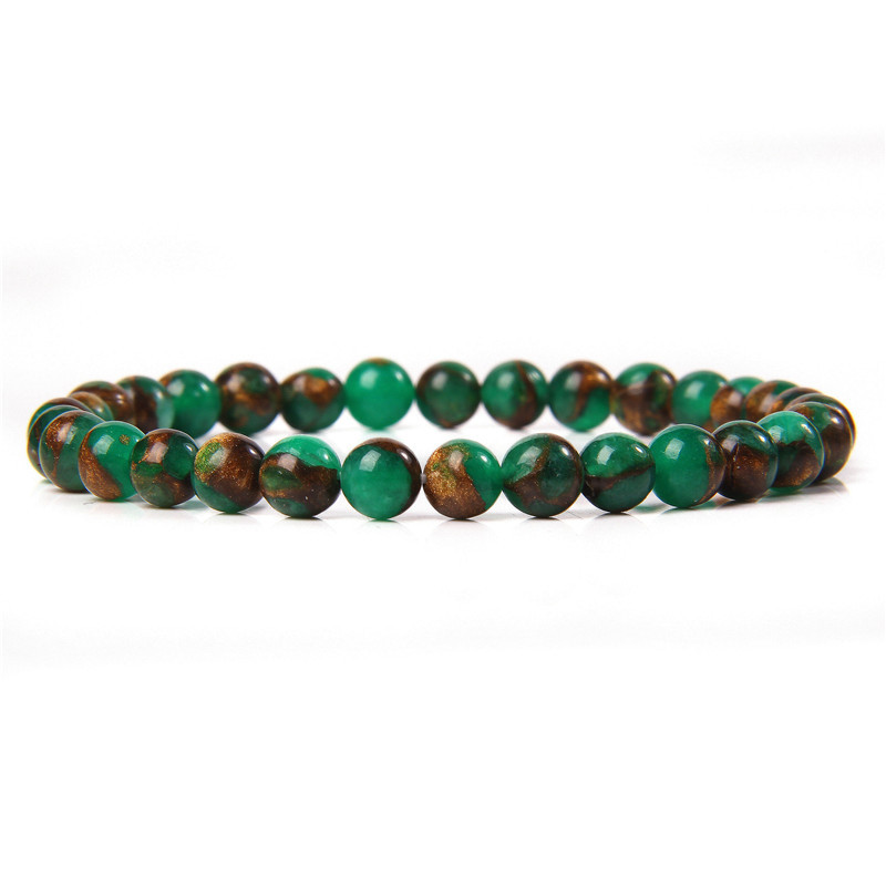 18g Weight Bracelets Classification Natural Stone Chain Material 1 Piece Quantity Holiday, Daily Occasion natural stone Material Round Pattern Unisex Gender Beaded Design Casual, Simple Style Style Casual Simple Style Round Natural Stone Wholesale Bracelets 16