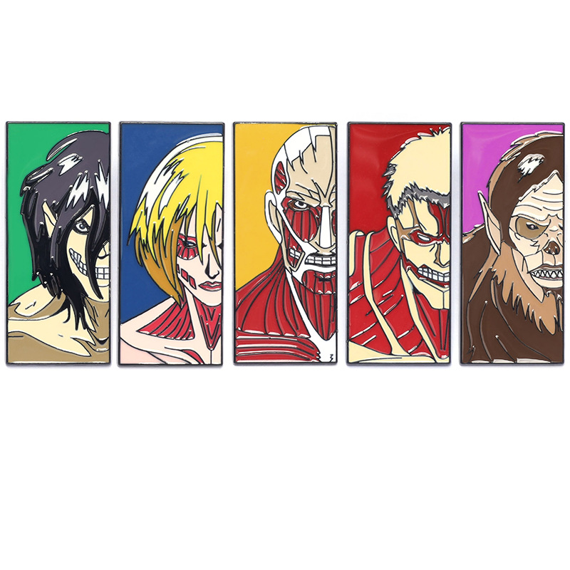 New Anime Peripheral Attack on Titan Brooch Nine Giants Cartoon…