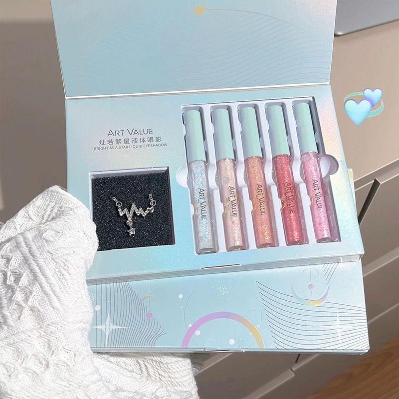 ART VALUE Can Ruo Star Жидкие тени для век Ожерелье набор тонкие вспышки дикого дофамина умная подарочная коробка высокого класса