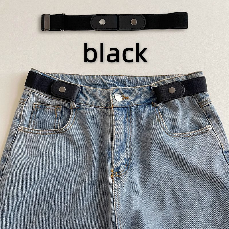 Dispositivo de cintura perezoso, modelos elásticos, jeans ajustables para hombres y mujeres, todo fósforo, sin perforación, hebilla de segundos, cinturón de alta elasticidad
