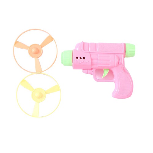 Children's Educational Toys Pistol UFO Bamboo Dragonfly Ejection Rotating Park Night Market Outdoor Stall Wholesale Gifts