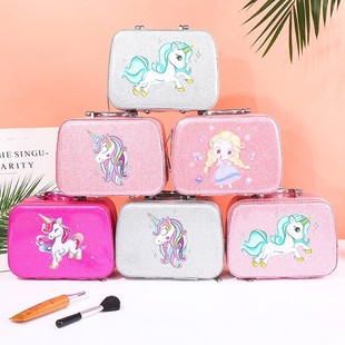 Small House Partitioned Cosmetic Bag, Large Capacity Portable Toiletry Storage Box, High-Looking Girl's Dressing Table Cosmetic Case