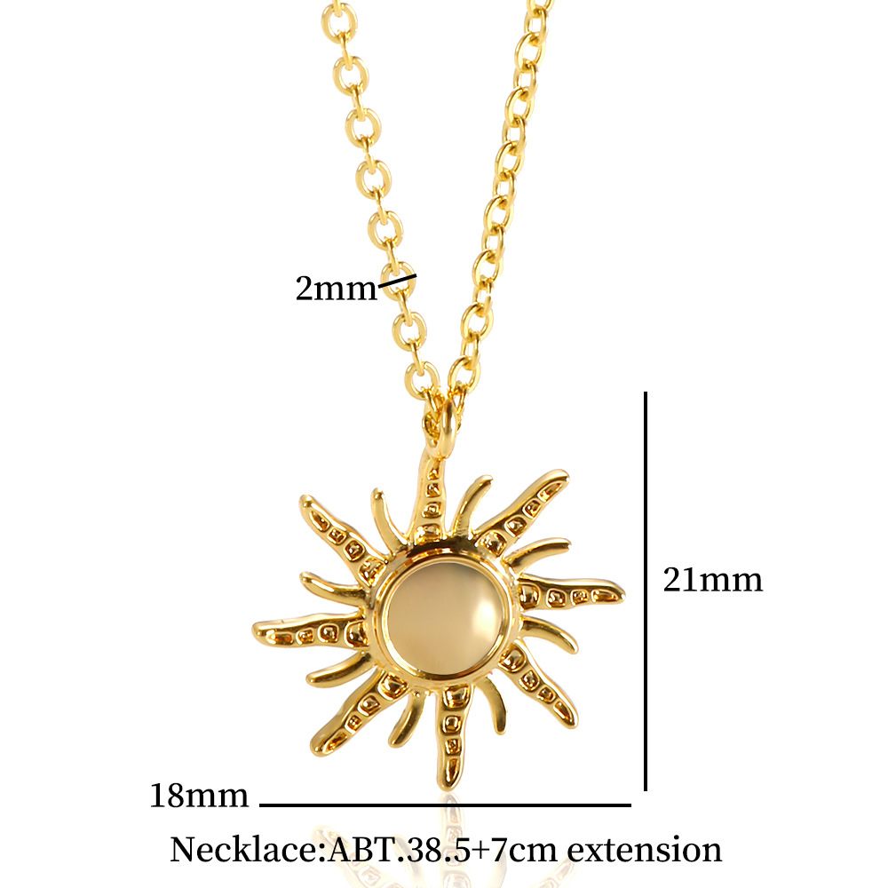 Designer leichte Luxus K Gold Halskette Titan Stahl verblasst nicht Liebe Damenschmuck vielseitiger Anhänger Schlüsselbeinkette_voghion.com