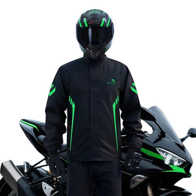 レインコート、電気自動車ライディング、防雨パンツ、オートバイスプリットメンズスーツ、ロングフィッシング、厚手レディーステイクアウト|undefined