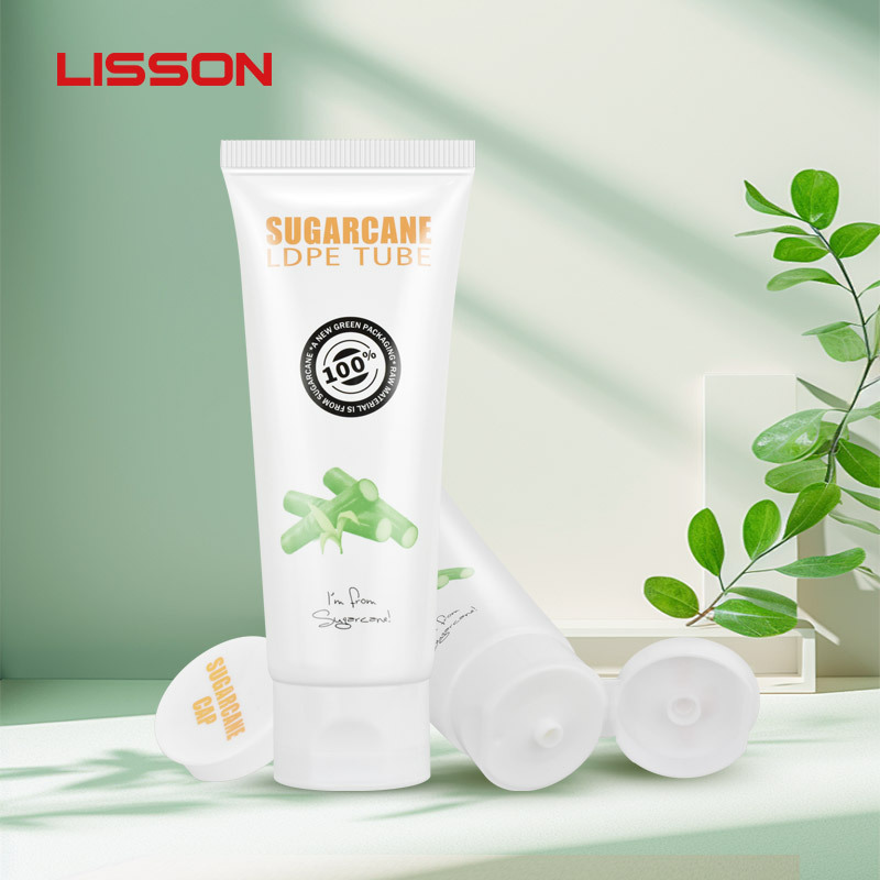工厂化妆品软管翻盖pp甘蔗管D40管径洗面奶包装PE管身环保包装