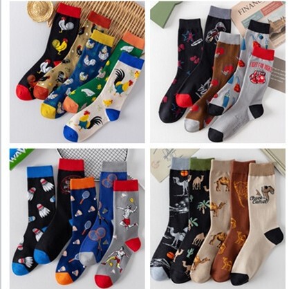 2025 Autumn and Winter Cross-Border Trendy Brand Men's Socks, European and American Style Trendy Socks, Large Size Men's Socks, Cartoon Women's Socks, Mid-Calf Socks 2025 Autumn and Winter Cross-Border Trendy Brand Men's Socks, European and American Style Trendy Socks, Large Size Men's Socks, Cartoon Women's Socks, Mid-Calf Socks
