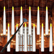 跨境热销万圣节悬浮电子蜡烛灯 遥控创意装饰摆件无烟led氛围灯