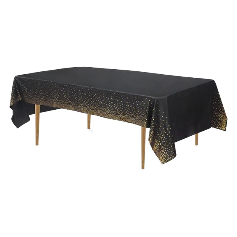 Mantel de lunares rojo a cuadros para dropshipping transfronterizo, mantel de estrella para cumpleaños, impermeable y a prueba de aceite, decoración para fiestas navideñas.