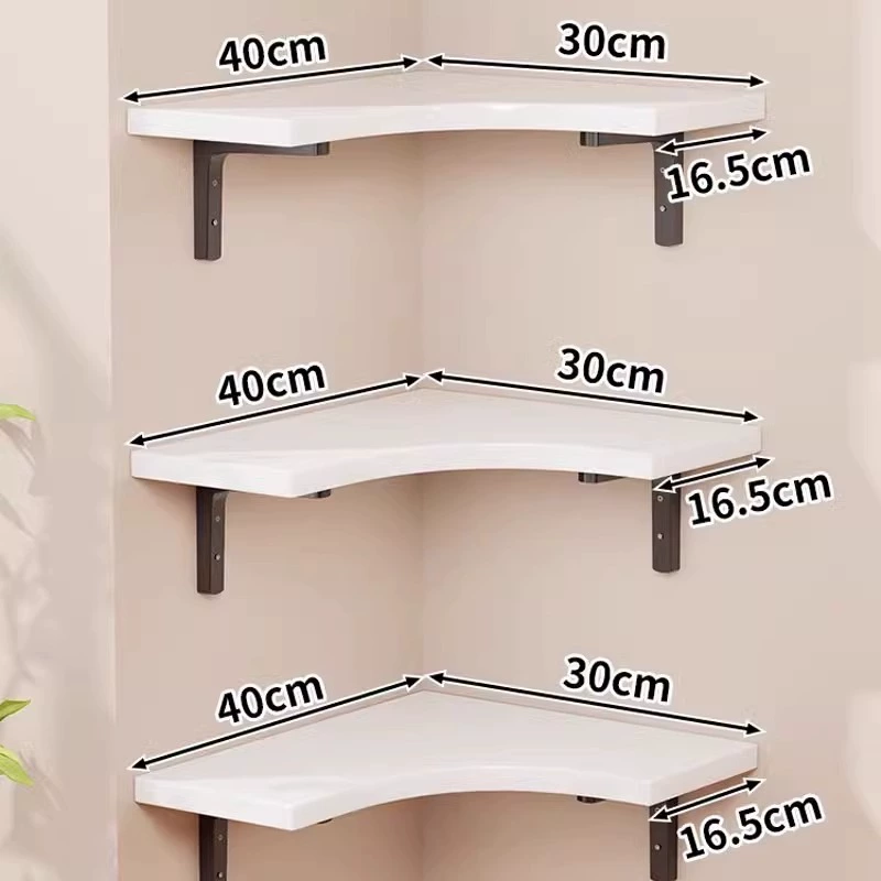 Угловая полка из массива дерева Угловая полка на кухонной стене 90 градусов