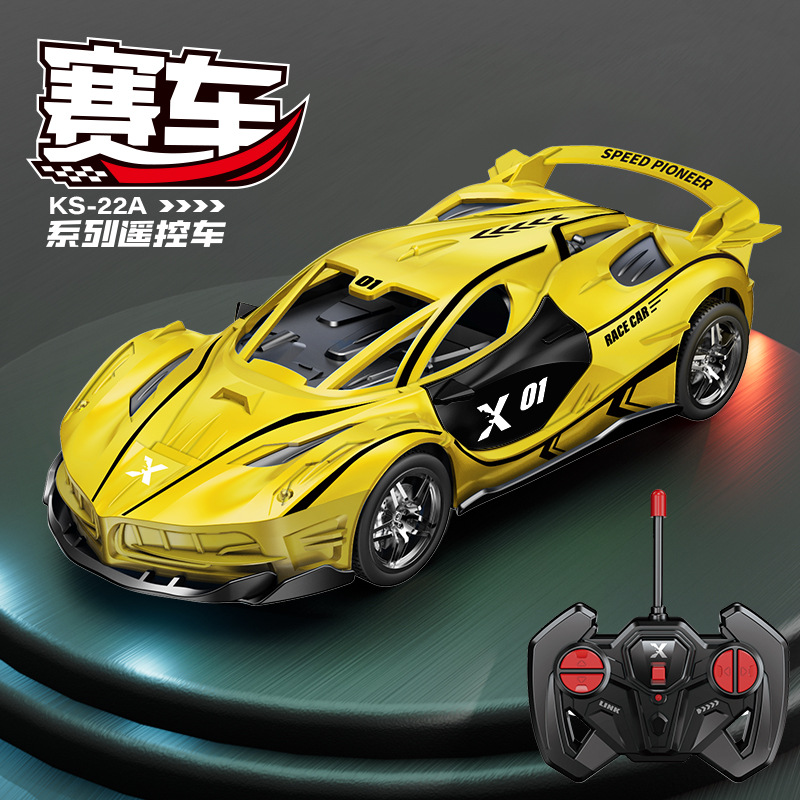 6-12 años de edad, niño de carreras de control remoto, juguete eléctrico, luz recargable, modelo de coche deportivo a la deriva rc