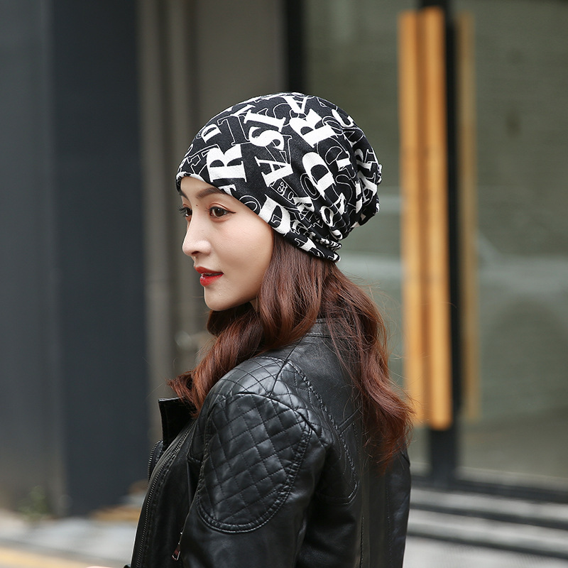 Fashion Vintage Printing Scarf Pile Hats Dual-use Wholesale Nihaojewelry display picture 15