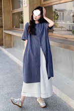 小清新格子衬衫连衣裙阔腿裤套装女夏2025新款两件套ootd穿搭减龄