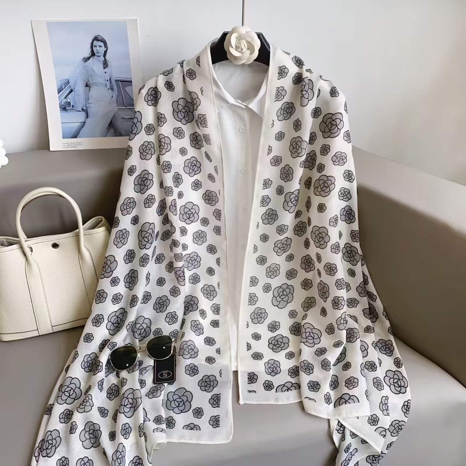 면과 린넨 스카프-16