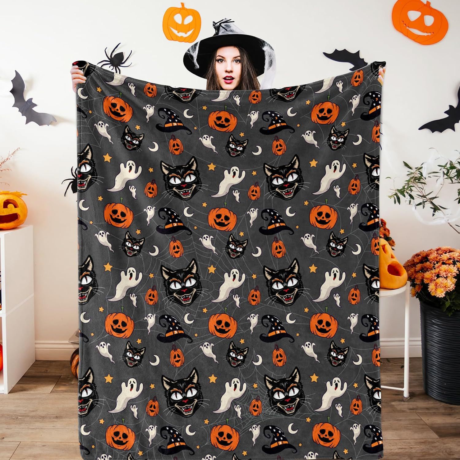 할로윈 호박 고양이