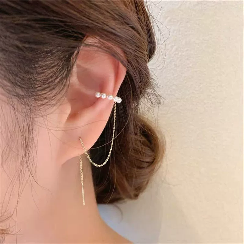 Серьги из жемчуга с кисточками, коллекция 2022, элитные — бренд , клипсы и серьги