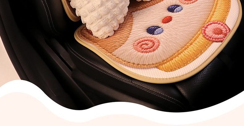 Car seat cushion for all seasons, summer cooling pad, cute seat cushion, ventilated and breathable seat cover, new single seat cover for women