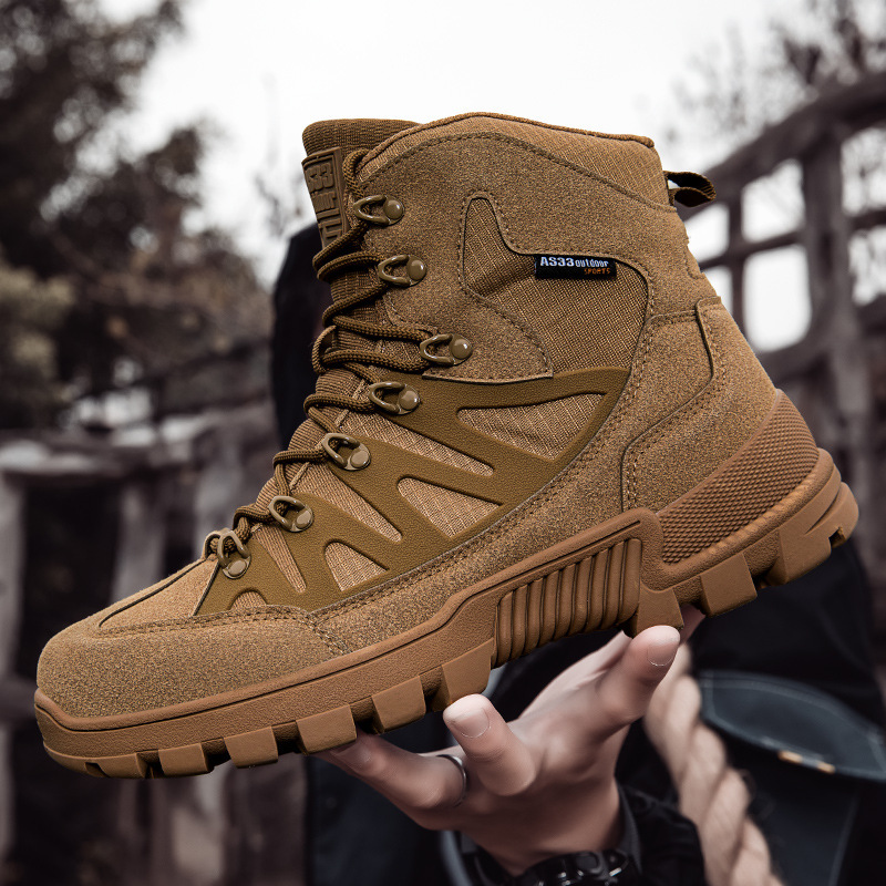 Men's Shoes large size outdoor field training high top desert combat boots delta tactical training special forces actual combat boots_voghion.com