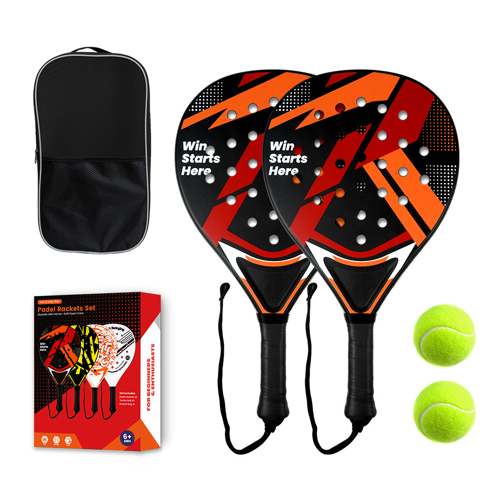 Raqueta de tenis padel transfronteriza de nivel de entrada material ABS reemplaza raqueta de tenis de fibra de carbono ligera y elástica