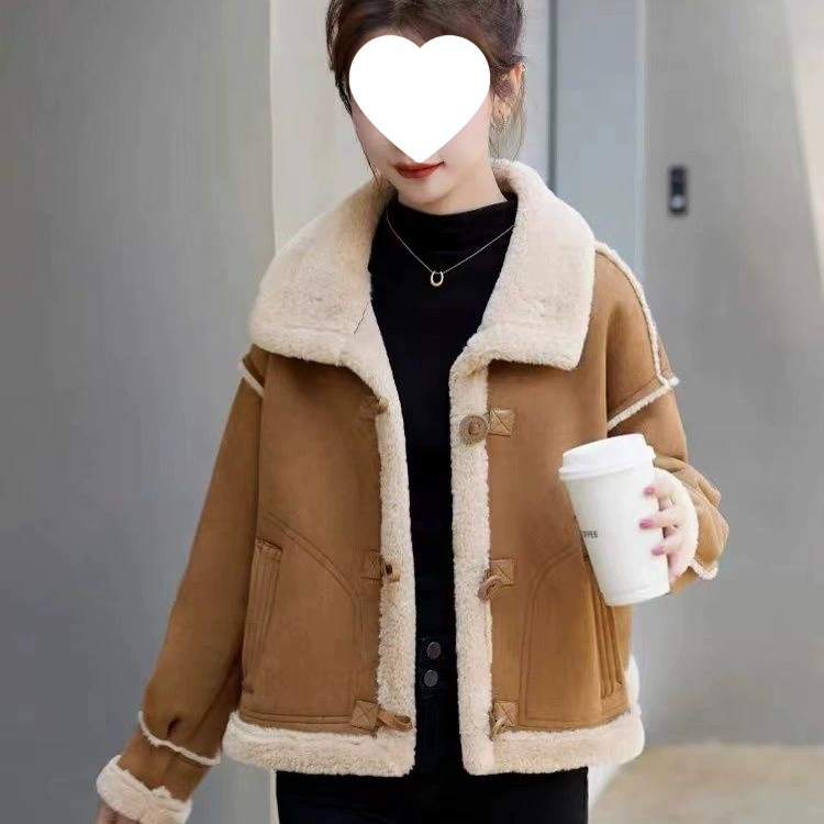 Зимняя куртка женская в стиле Chanel, утеплённая с меховой оторочкой, S–2XL