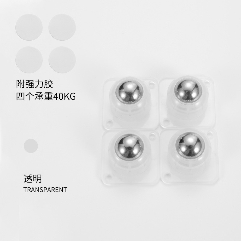 Transparent color universal wheels [large size set of four] comes with film + screws