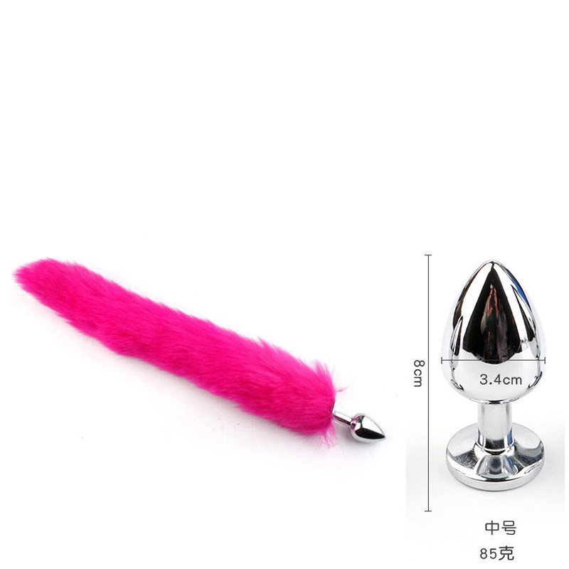 金属製アナルプラグ テール カップル用品 キツネの尻尾 SM 大人向けセックストイ 後庭用 ロールプレイング セックストイ