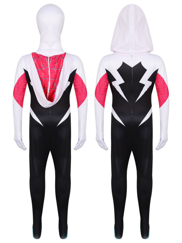 グウェンスパイダータイツマンコス衣装パラレルユニバース服コスプレジャンプスーツ子供大人の衣装|undefined
