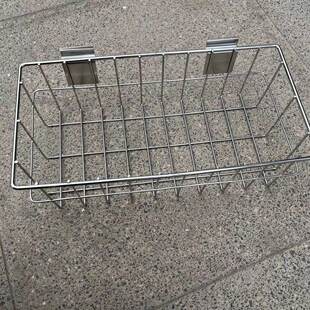 Customized stainless steel trough plate hanging basket multifunctional hanging basket grid storage rack wall wall hanging storage basket