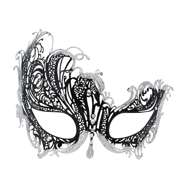 Amazon pop carnaval pareja máscara de baile de maquillaje hombre venecia máscara de halloween mitad cara pintada