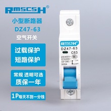 小型断路器DZ47-63/1P空气开关家用空开厂家直销6~63A高分断
