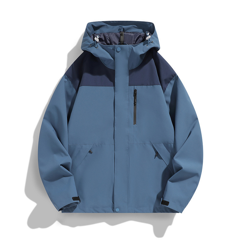 Primavera y otoño al aire libre vestir de asalto chaqueta hombre pareja adolescente color combinación de viaje traje de montaña MD9555