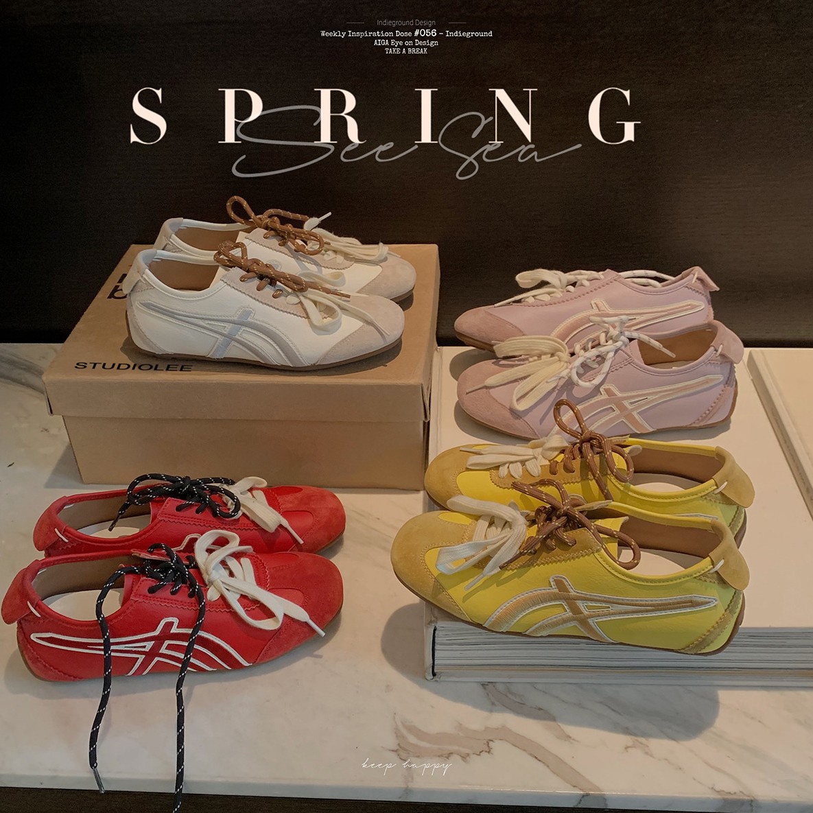 Versión de cuero de vaca ~ Grape Madre con el mismo color de moda doble cordón de zapatos de entrenamiento casuales de cabeza cuadrada zapatos deportivos casuales de mujer