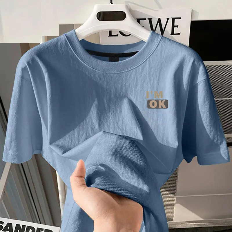 Summer 2026 Loose Short-Sleeve T-Shirt Unisex Trendy Brand Half-Sleeve Fashion Simple Printed Top Couple's Men's Style