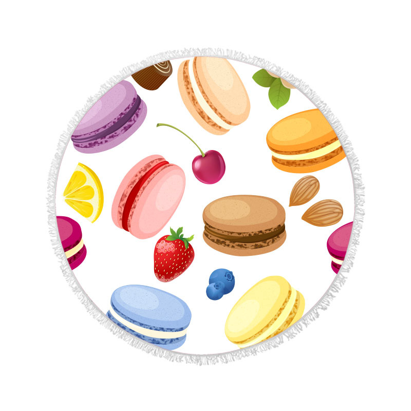 Flamingo microfibra de playa redonda Toalla de baño poliéster algodón impresión Toalla de playa absorbente Toalla de baño lote