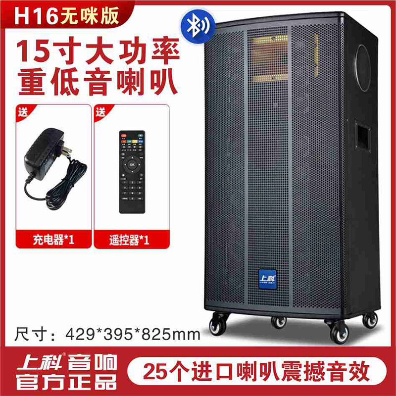上科新款广场舞音响户外演出乐器弹唱家庭唱歌功放一体机蓝牙音箱|undefined
